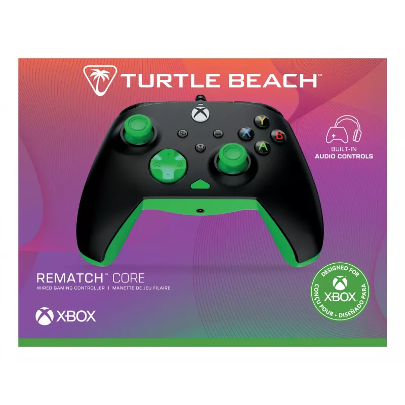 Gamepad Turtle Beach Rematch Core nero verde USB con filo PC Xbox
