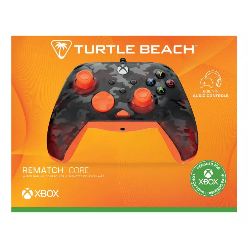 Gamepad Turtle Beach Rematch Core nero grigio arancione USB con filo