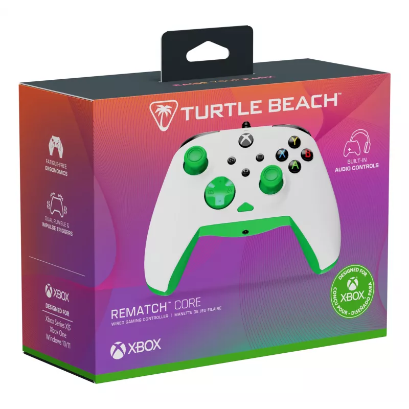 Gamepad Turtle Beach Rematch Core verde bianco USB PC Xbox Series