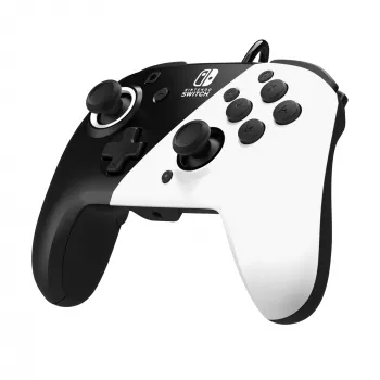 Gamepad PDP Faceoff Deluxe+ Audio controller con filo nero e bianco