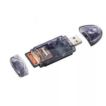 Lettore di schede Hama USB 3.0, SD/micro SD, antracite