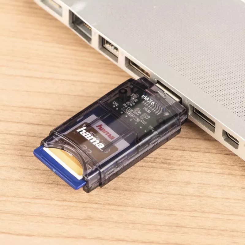 Lettore di schede Hama USB 3.0, SD/micro SD, antracite