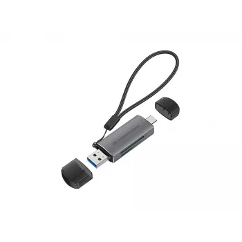Lettore di schede Conceptronic BIAN05G 2-in-1 USB 3.0 dual plug, SD/MicroSD 3.0, UHS-I