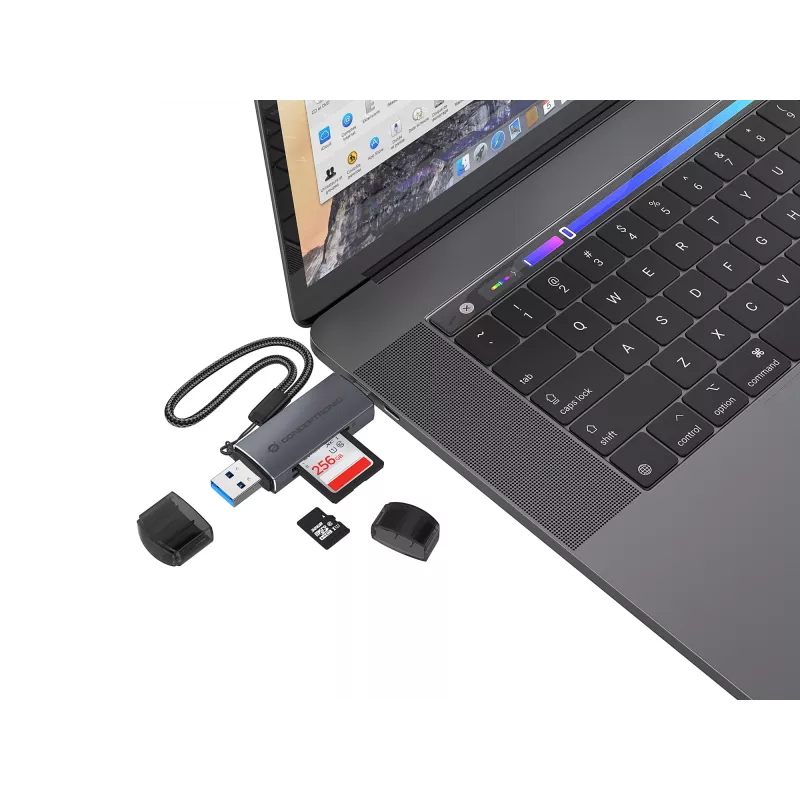 Lettore di schede Conceptronic BIAN05G 2-in-1 USB 3.0 dual plug, SD/MicroSD 3.0, UHS-I