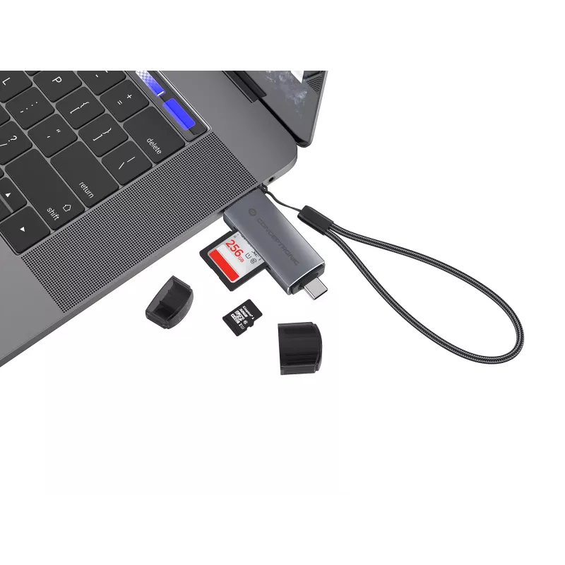 Lettore di schede Conceptronic BIAN05G 2-in-1 USB 3.0 dual plug, SD/MicroSD 3.0, UHS-I