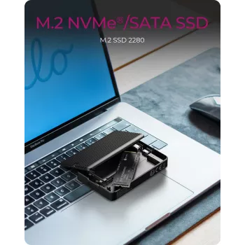 Case per SSD ICY BOX IB-CR601M-C31 nero M.2