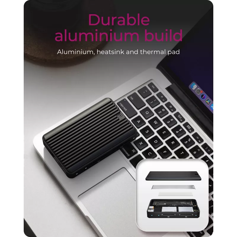 Case per SSD ICY BOX IB-CR602M-C31 nero M.2