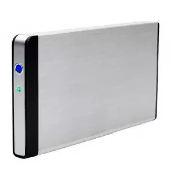 Case per HDD Fantec FB-C25US2 argento 2,5 pollici alimentato via USB