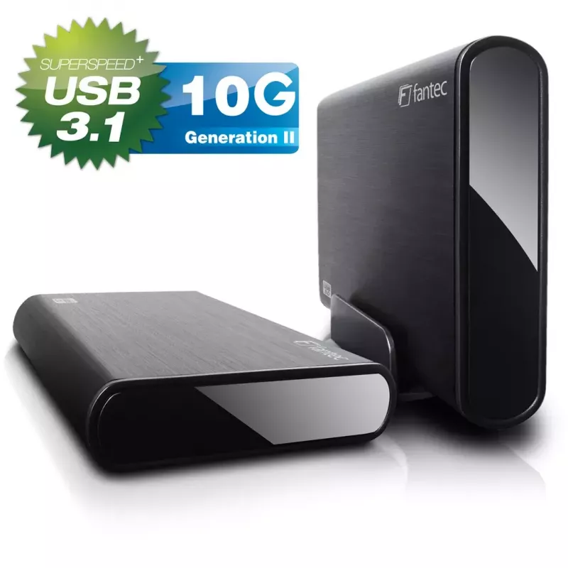 Case per HDD Fantec DB-ALU31 nero 3,5 pollici