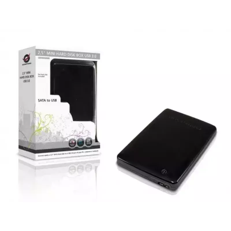 Case per disco fisso Conceptronic CHD2MUSB3B Mini USB 3.0