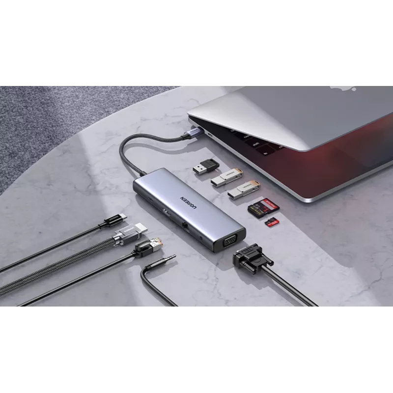 Ugreen Revodok hub USB-C 10-in-1 UGREEN 15601 10 porte 4K HDMI
