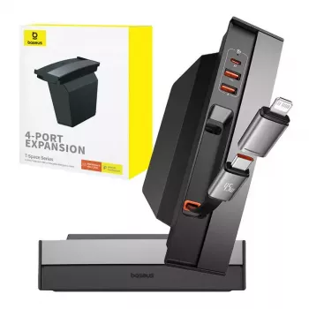 Baseus Hub T-Space hub USB Type-C 45W Power Delivery cavo 1m