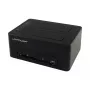 LC Power LC-DOCK-U3-CR - docking station HDD con indicatore di rete, interruttore on/off, funzione clonazione vani: 2 - 2.5 / 3.5 condivisi (6,4 cm/8,9 cm