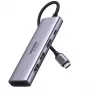 Ugreen hub USB-C 6-in-1 USB Type-C argento