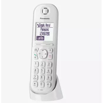 Panasonic KX-TGQ200GW telefono cordless digitale DECT, bianco
