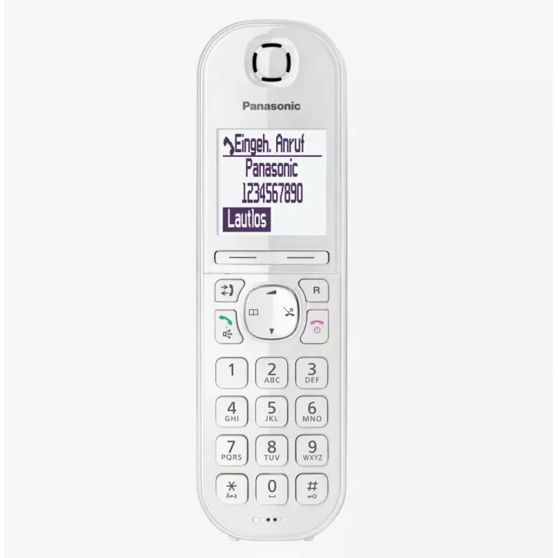 Panasonic KX-TGQ200GW telefono cordless digitale DECT, bianco