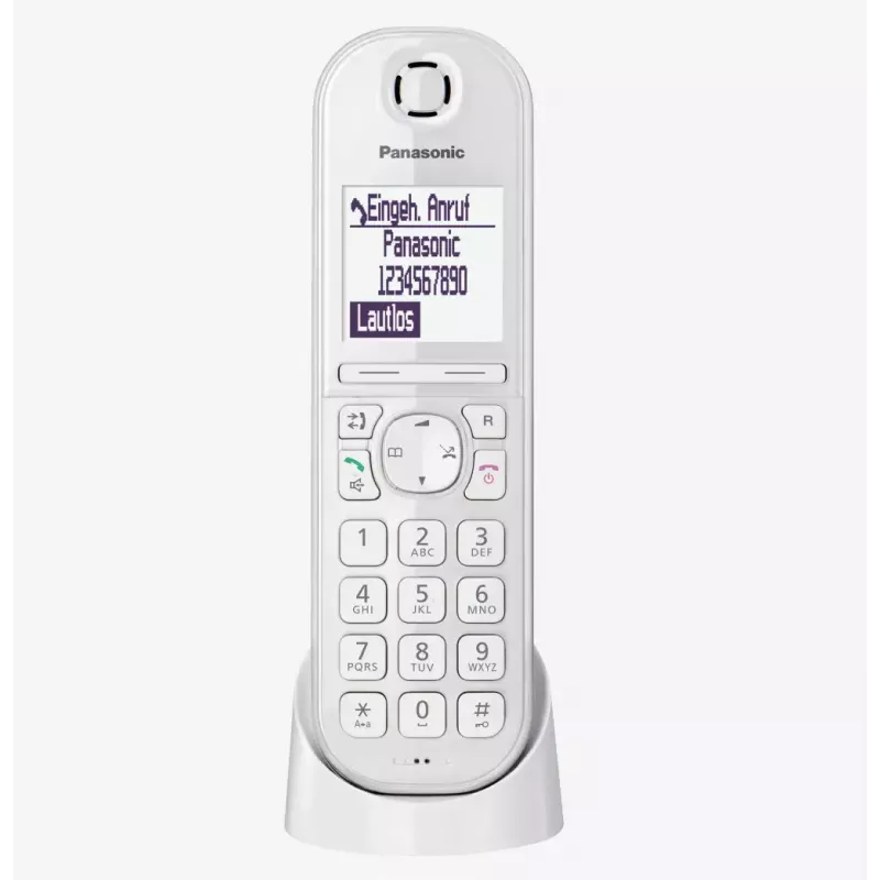 Panasonic KX-TGQ200GW telefono cordless digitale DECT, bianco