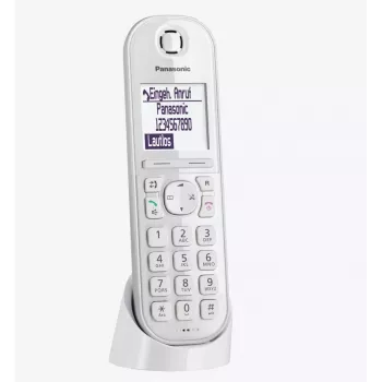 Panasonic KX-TGQ200GW telefono cordless digitale DECT, bianco