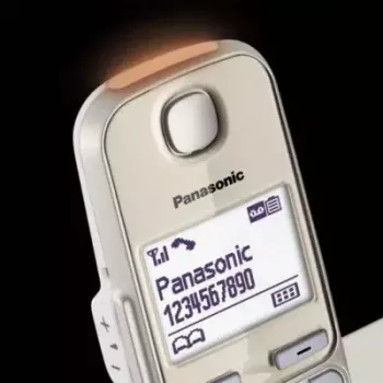 Telefono DECT Panasonic KX-TGE262GN con microtelefono cordless e identificazione chiamante