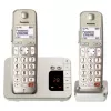 Telefono DECT Panasonic KX-TGE262GN con microtelefono cordless e identificazione chiamante