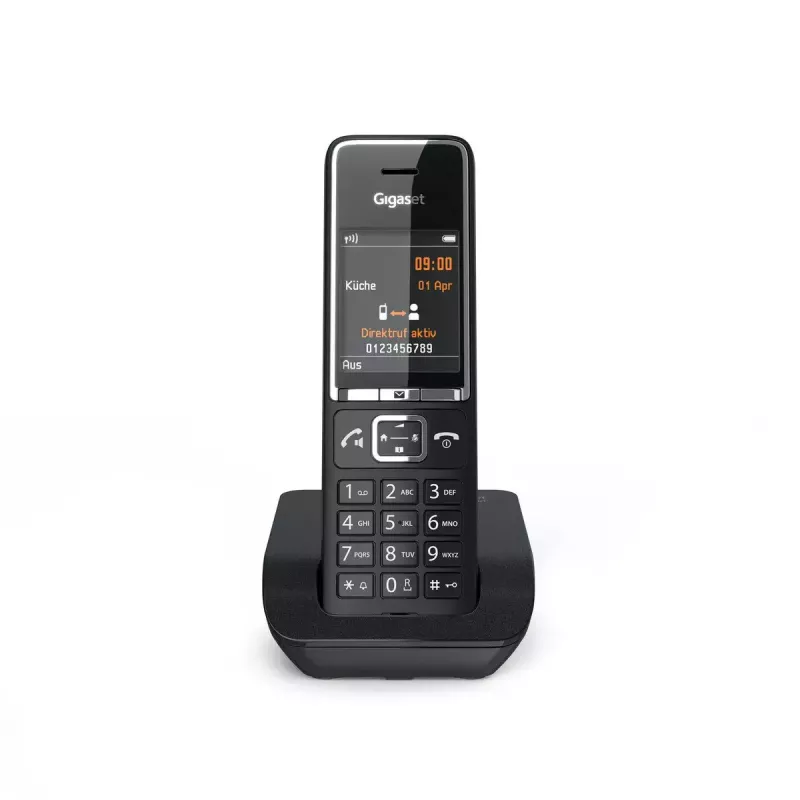 Telefono analogico Gigaset COMFORT 550 con microtelefono cordless e visualizzazione numero