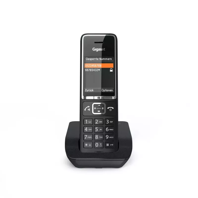 Telefono analogico Gigaset COMFORT 550 con microtelefono cordless e visualizzazione numero