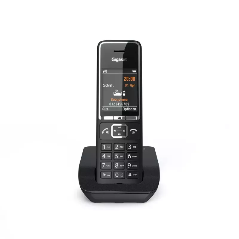 Telefono analogico Gigaset COMFORT 550 con microtelefono cordless e visualizzazione numero