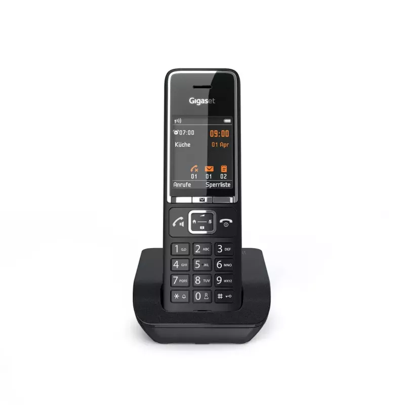 Telefono analogico Gigaset COMFORT 550 con microtelefono cordless e visualizzazione numero