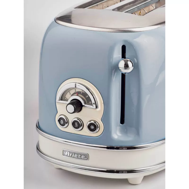 Ariete Vintage 155/05 tostapane a 2 fette, 810 W, blu