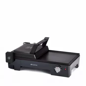 Ariete 1916 Multi Grill 3 in 1 – griglia elettrica, barbecue – termostato regolabile – 2400 W – nero