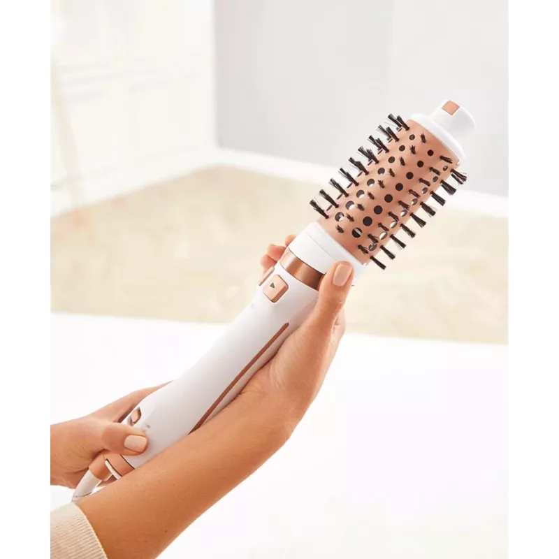 Spazzola ad aria calda Rowenta Brush Activ Ultimate Care CF9720 rame caldo, bianco 2 m