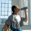 Brita Fill & Go Active 1052248 bottiglia filtrante per acqua, con 2 MicroDisc, blu scuro