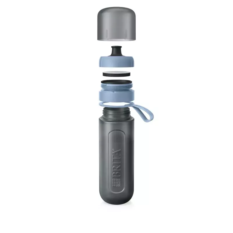 Brita Fill & Go Active 1052248 bottiglia filtrante per acqua, con 2 MicroDisc, blu scuro