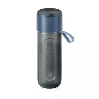 Brita Fill & Go Active 1052248 bottiglia filtrante per acqua, con 2 MicroDisc, blu scuro