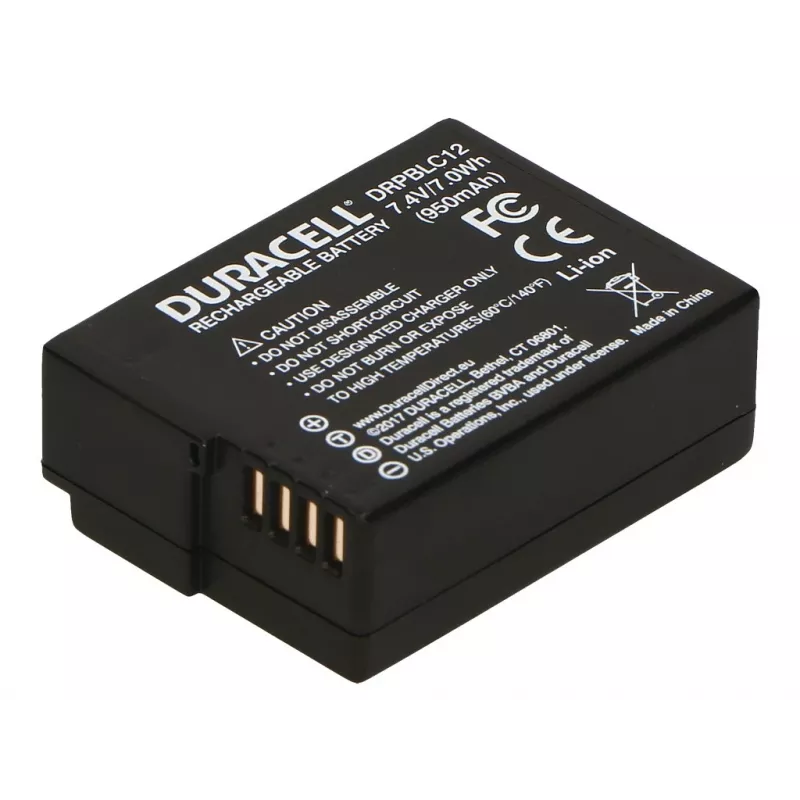 Batteria per fotocamera Duracell DRPBLC12 sostitutiva Panasonic DMW-BLC12