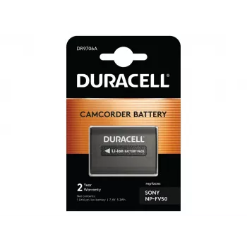 Batteria per videocamera Duracell – sostituisce la batteria Sony NP-FV50