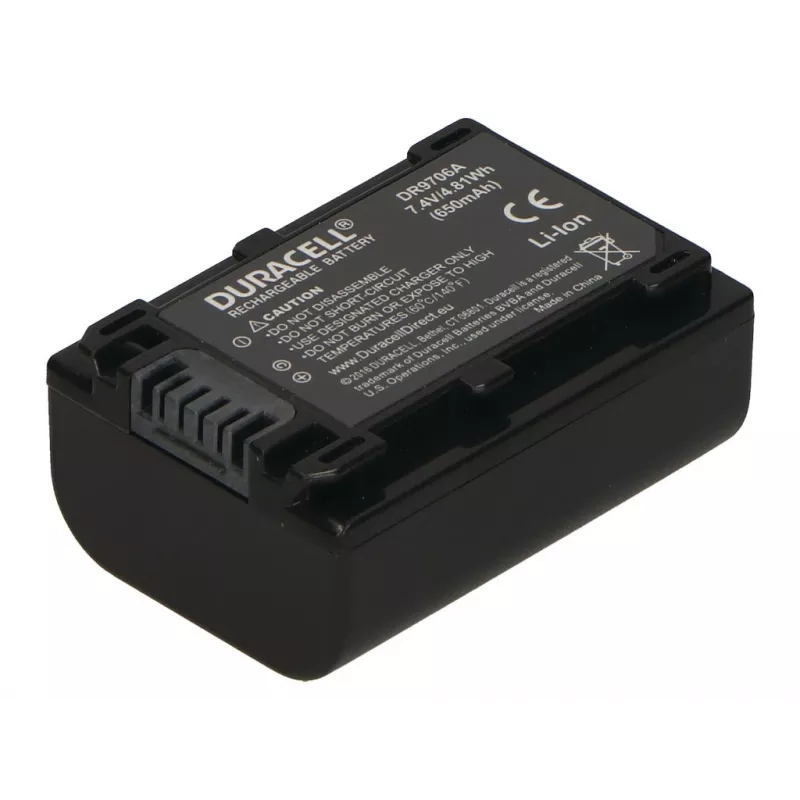 Batteria per videocamera Duracell – sostituisce la batteria Sony NP-FV50
