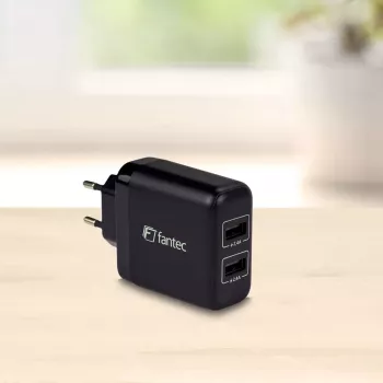 Caricabatterie Fantec SC-A244 universale nero AC da interno