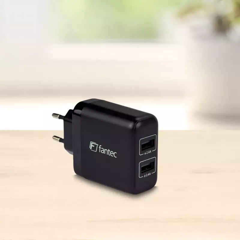 Caricabatterie Fantec SC-A244 universale nero AC da interno