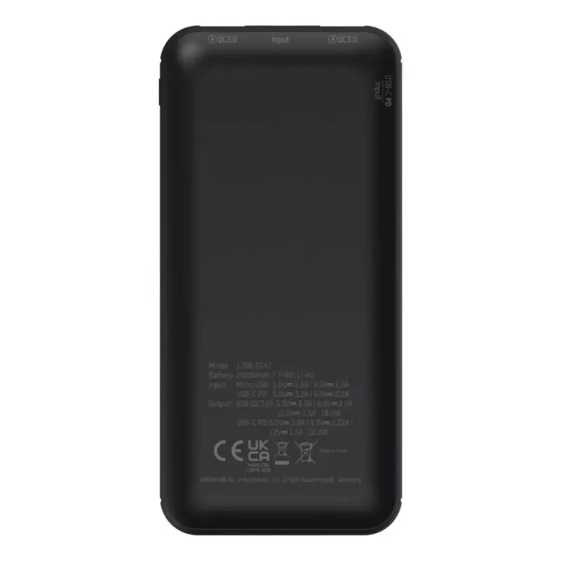 Power bank portatile Ansmann PB320PD 20000 mAh