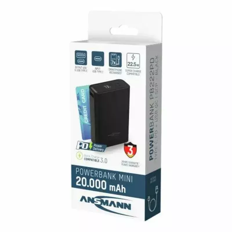 Batteria portatile Ansmann PB222PD 20000 mAh