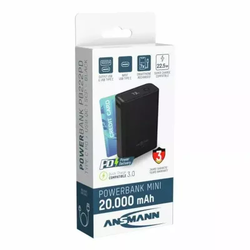 Batteria portatile Ansmann PB222PD 20000 mAh