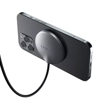 Caricabatterie per cellulare Satechi ST-UCQIMCM USB ricarica wireless grigio bianco