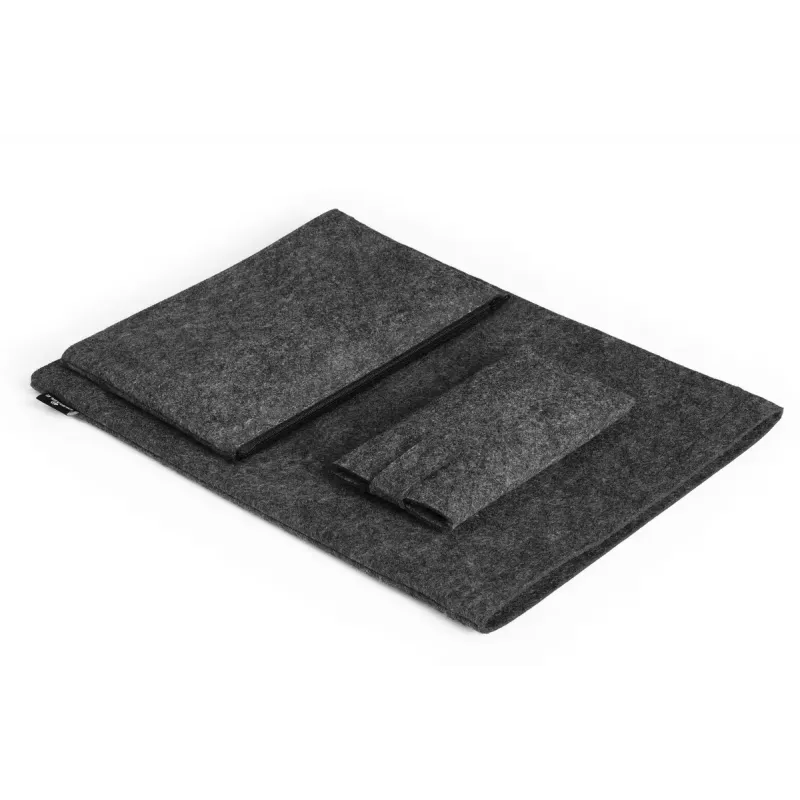 Durable 507158 MultiBag EFFECT custodia per laptop / tablet 16,4″ (41,7 cm), feltro in PET riciclato, con tasca per accessori e smartphone