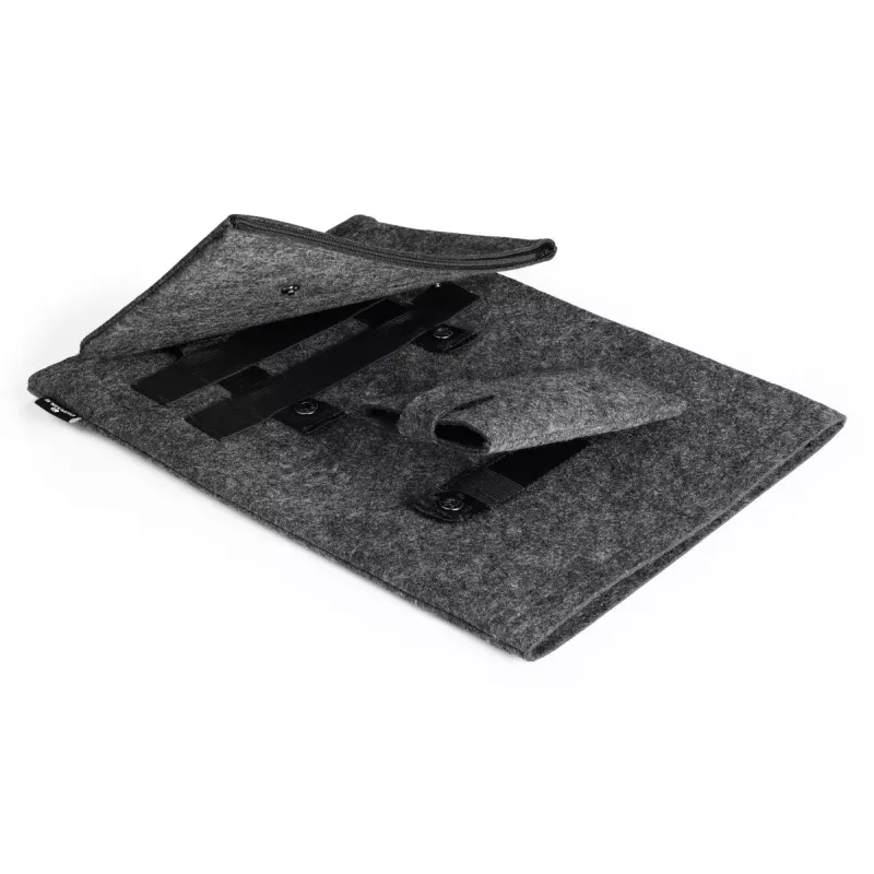 Durable 507158 MultiBag EFFECT custodia per laptop / tablet 16,4″ (41,7 cm), feltro in PET riciclato, con tasca per accessori e smartphone
