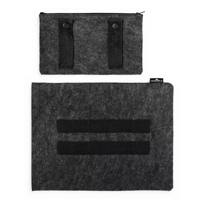Custodia sleeve Durable Effect 33 cm 13 pollici antracite 1 tasca frontale tinta unita