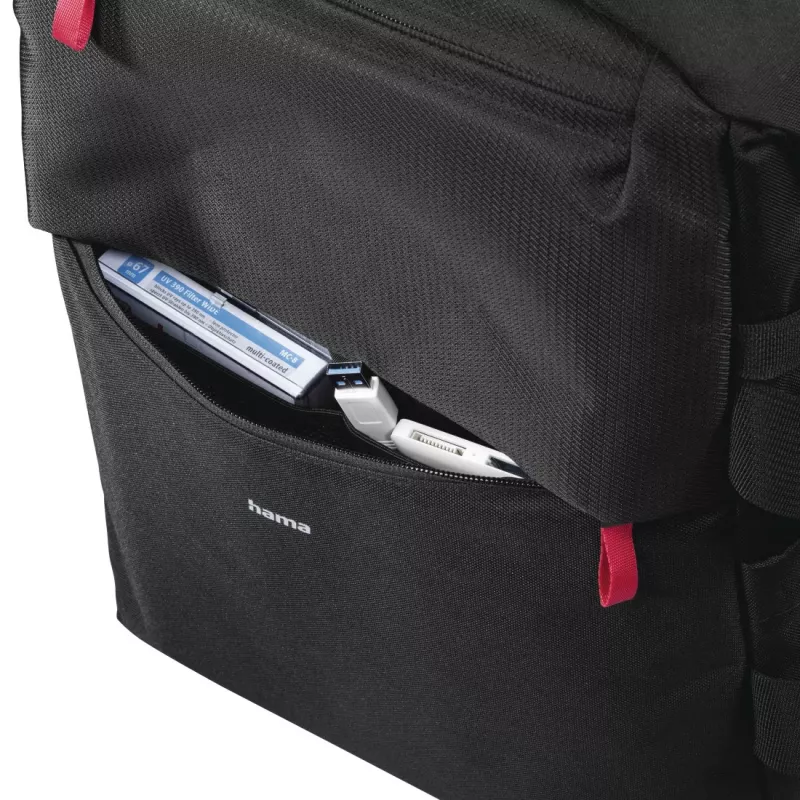 Zaino Hama Matera nero con tracolla compatibile con qualsiasi marca
