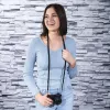Tracolla per fotocamera digitale Hama Braid 120 nylon nero