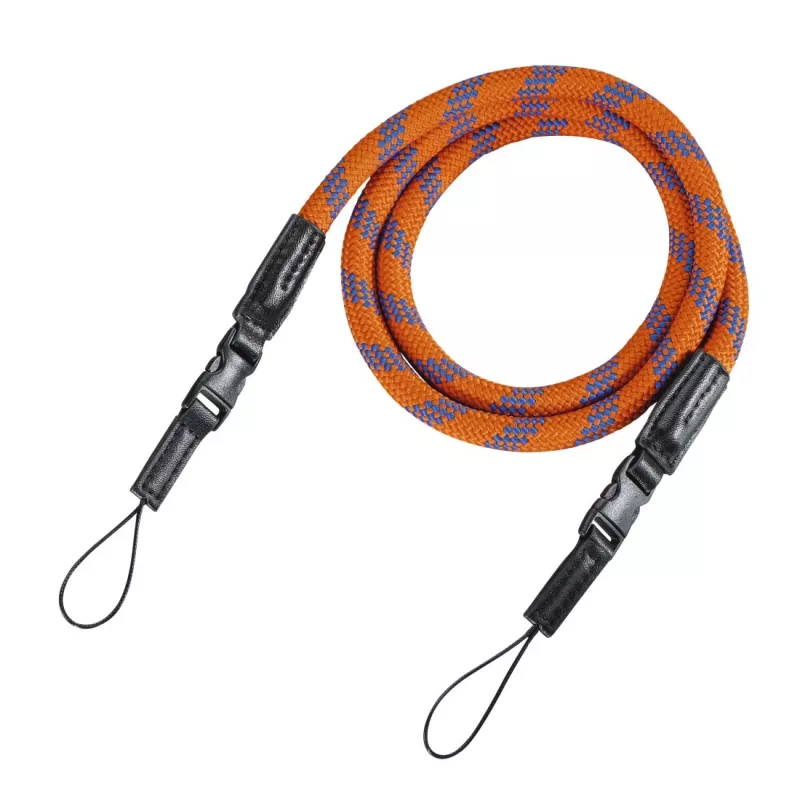 Tracolla per fotocamera digitale Hama Braid 120 nylon blu, arancione