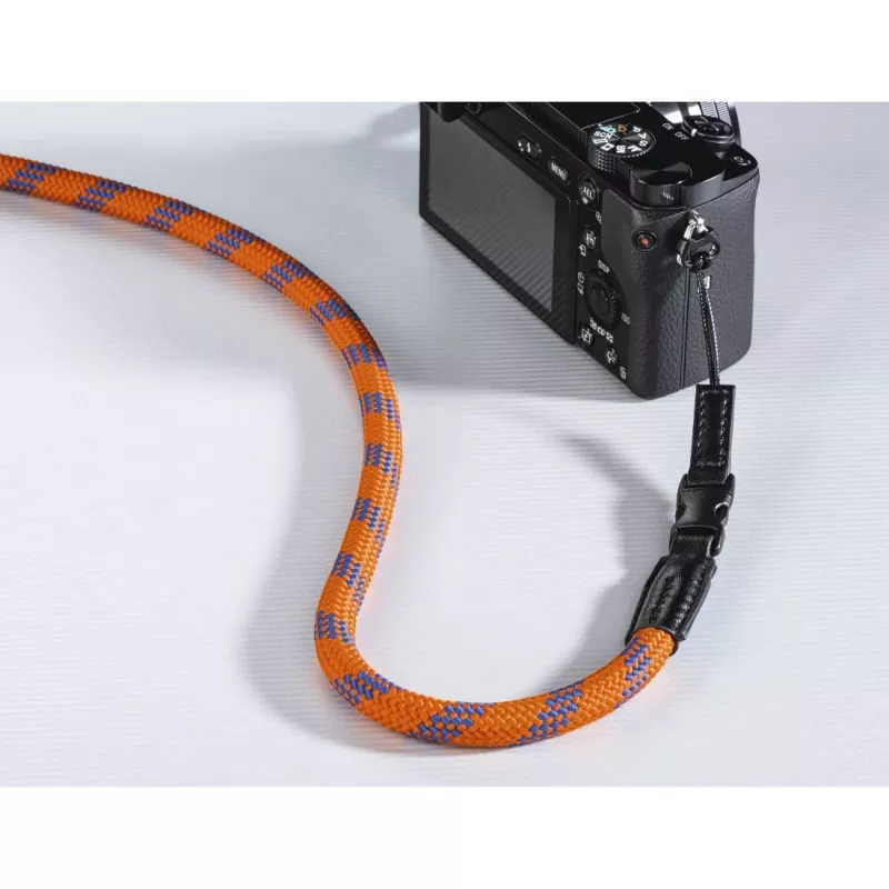 Tracolla per fotocamera digitale Hama Braid 120 nylon blu, arancione